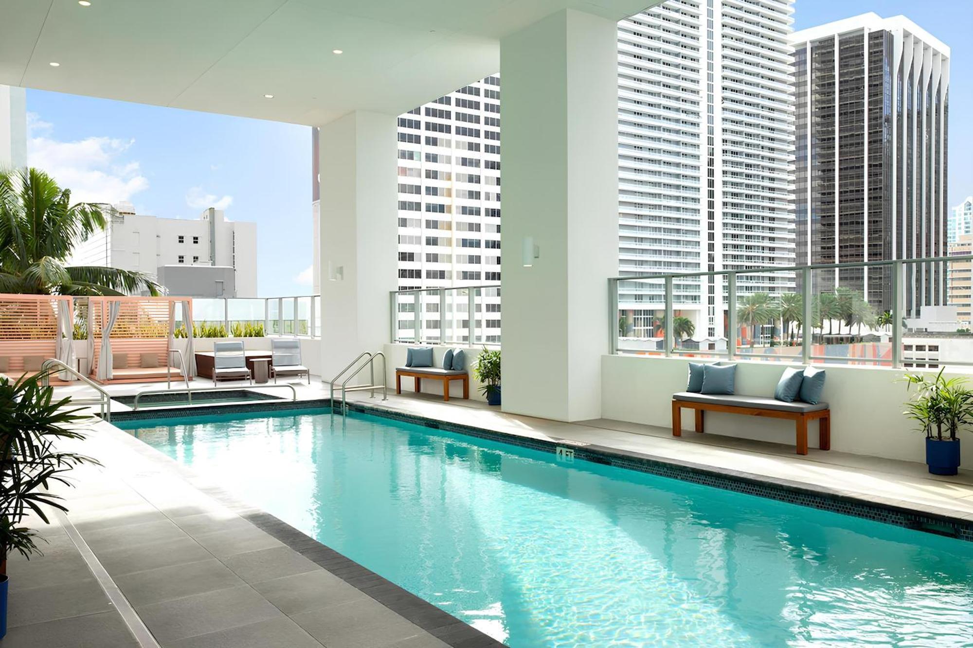 New Luxury Downtown Apartment - Gym Pool Workspace Miami Kültér fotó